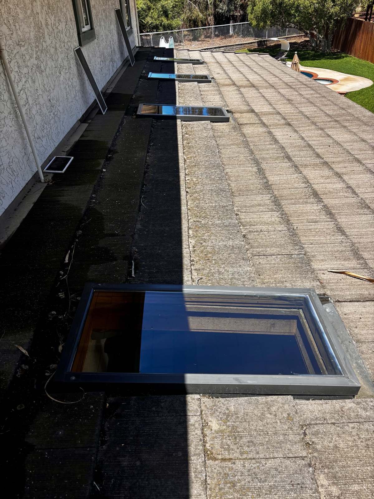 Skylight after cleaning